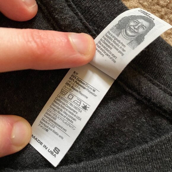 SET OF 2 Los Angeles Apparel TR01 Unisex Tri-Blend Crew Neck T-Shirt Dark Gray S - Picture 4 of 8